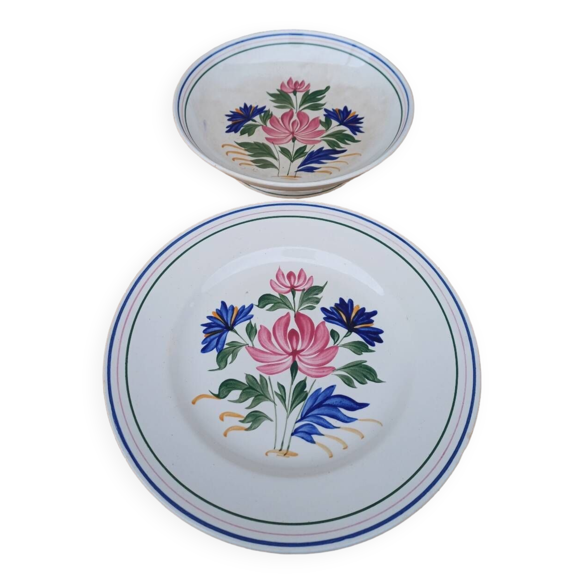 Deux plats de service saint amand