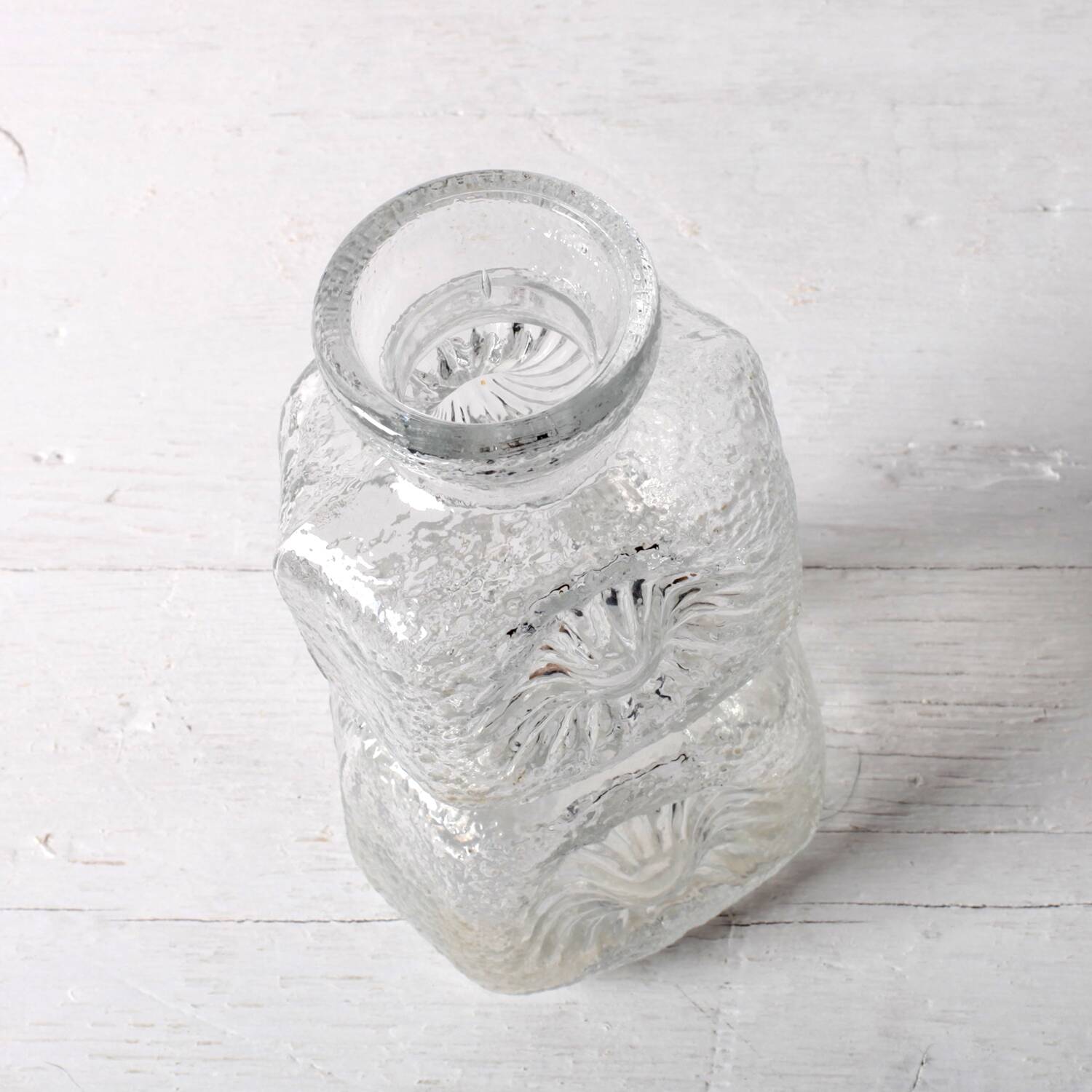 Pressed Glass Vase Flowers by Pavel Panek / Czech Republic / 1973