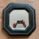 Leather-wrapped mirror 1950