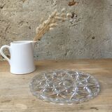 Chiseled glass underside