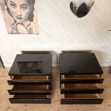 Pair of JC Mahey bedside tables