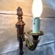 Louis XVI style wall lamp in gilded copper