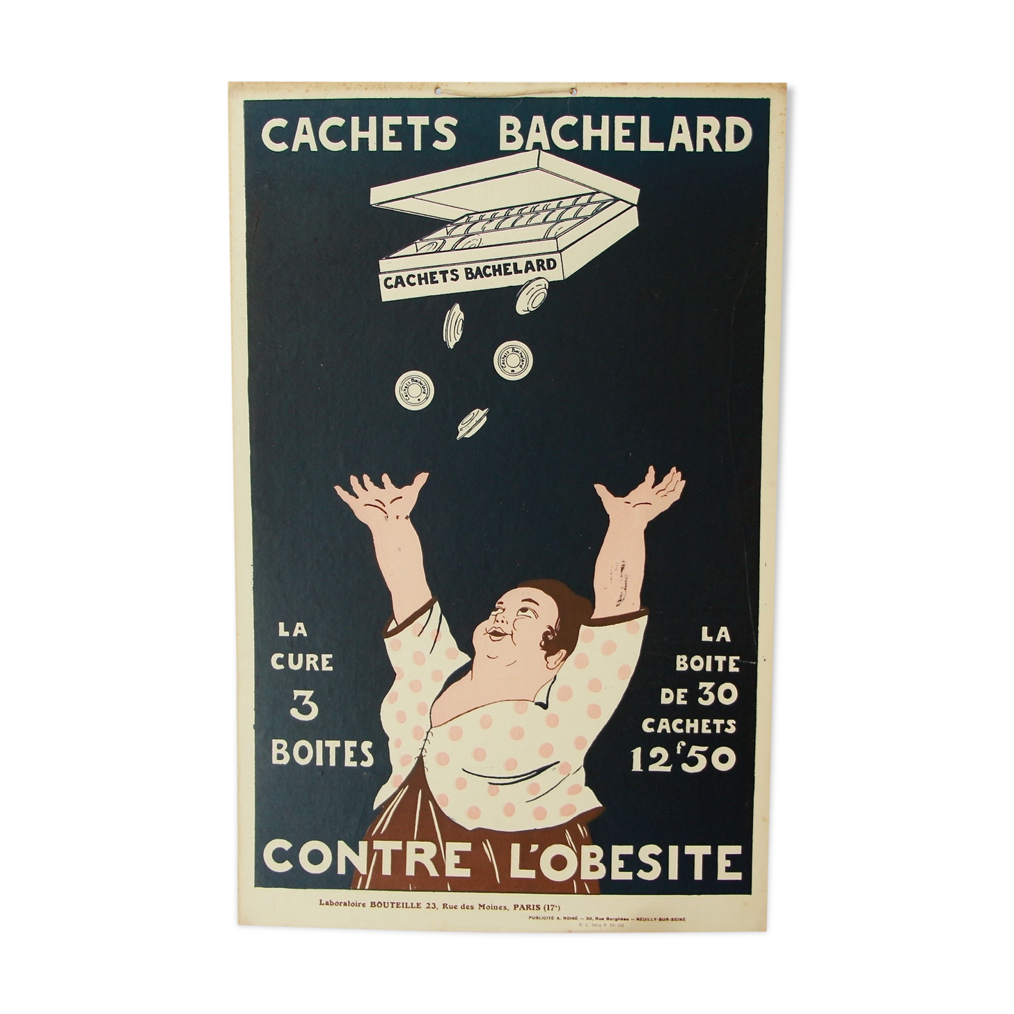 Advertising poster Bachelard stamps