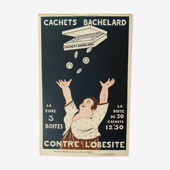 Advertising poster Bachelard stamps