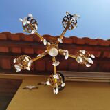 Baroque bronze chandelier with tassels