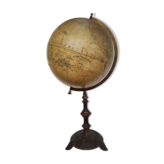 Globe terrestre époque Napoléon III