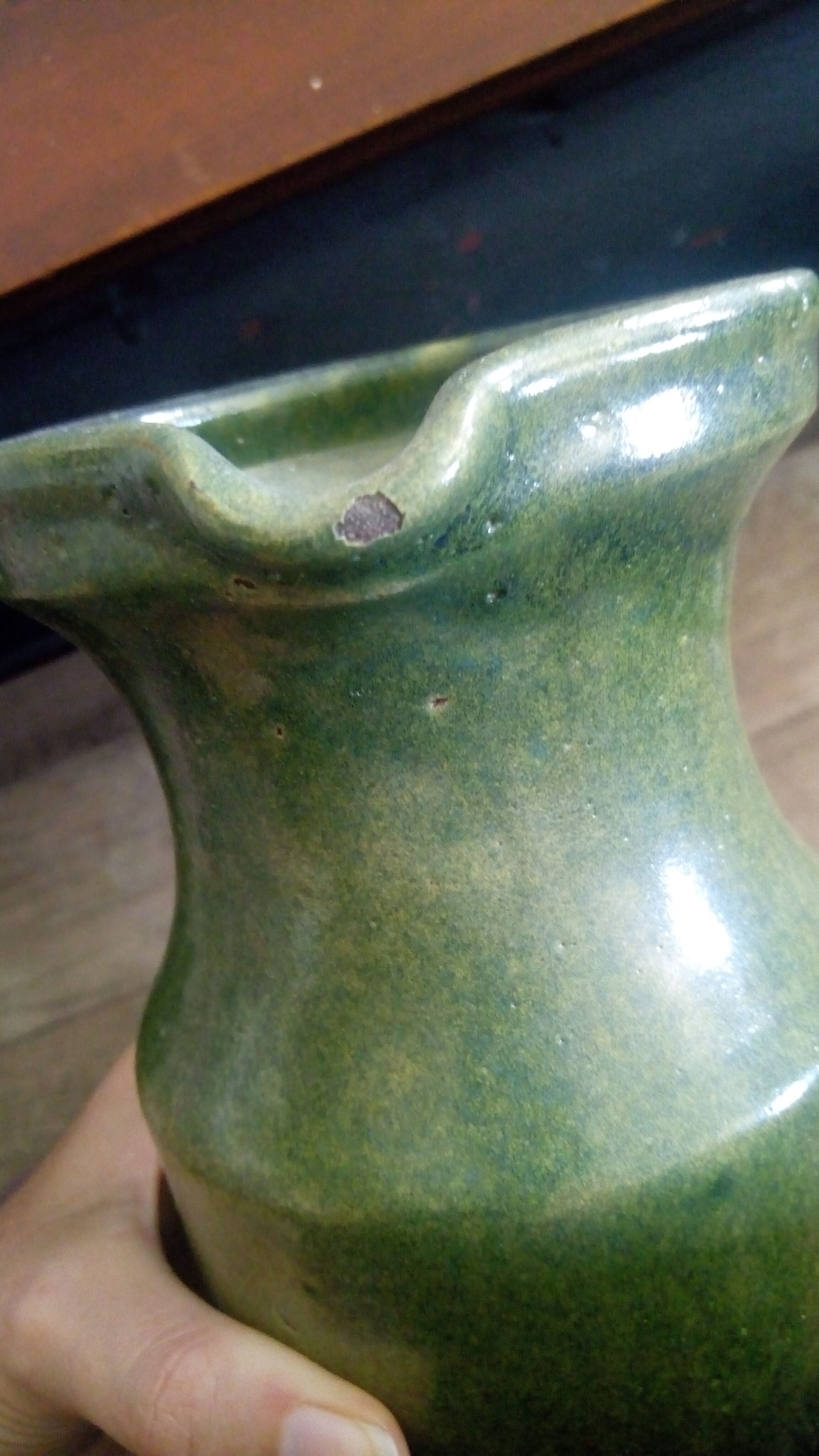 Green water or wine pitcher