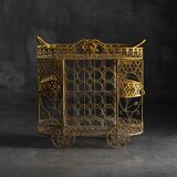 Antique cast iron serving trolley, France, early 20th century