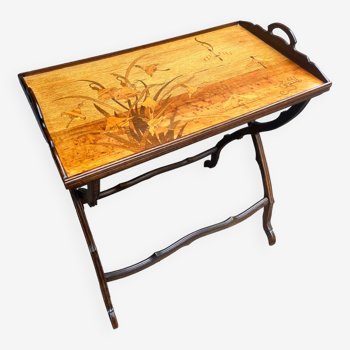 Tea table signed Gallé art nouveau era