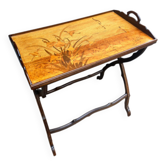 Tea table signed Gallé art nouveau era