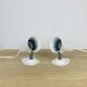 Pair of vintage white metal Lita spotlights