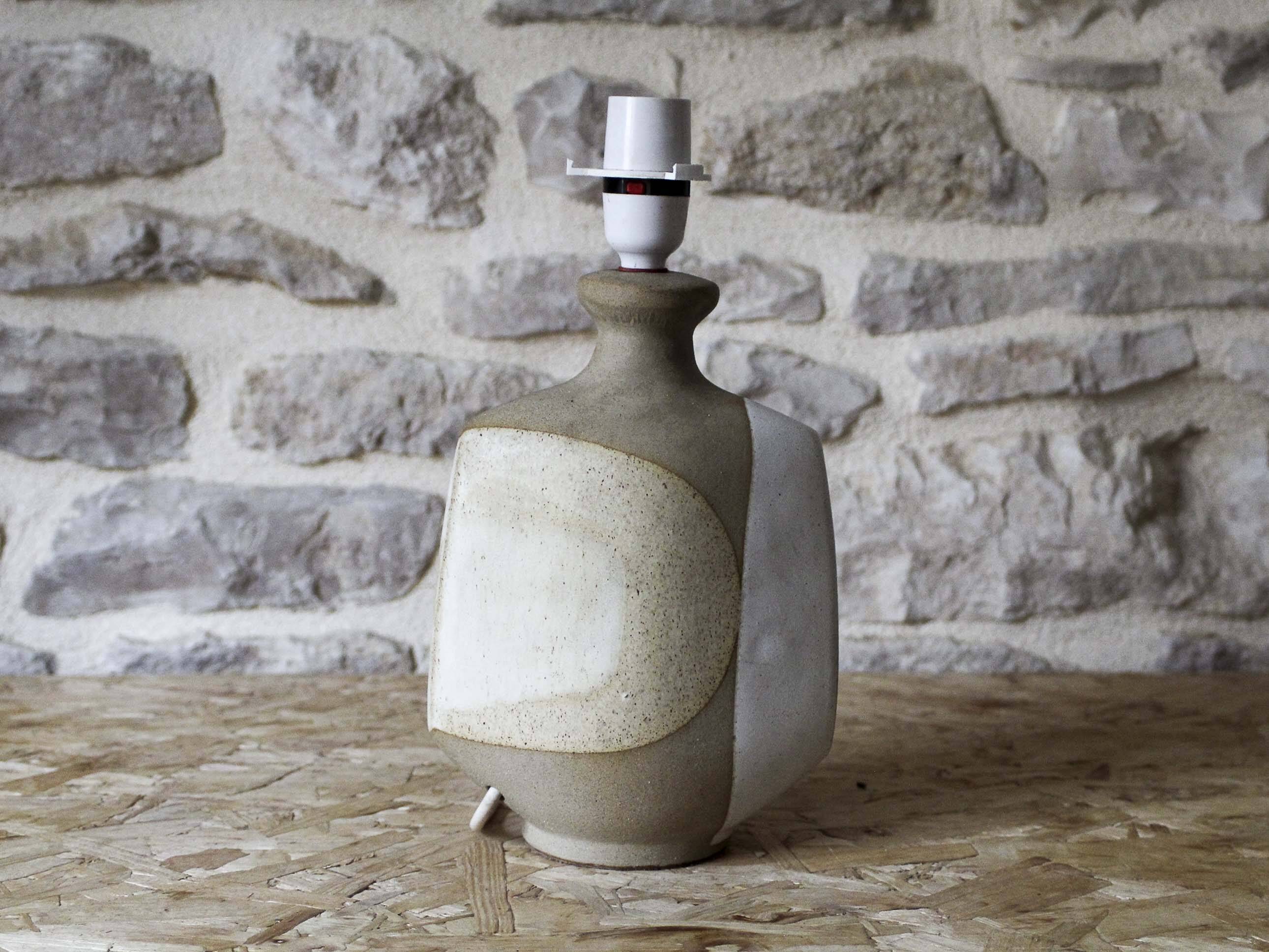 Ceramic lamp base Peter Ellery Tremaen Pottery 70s