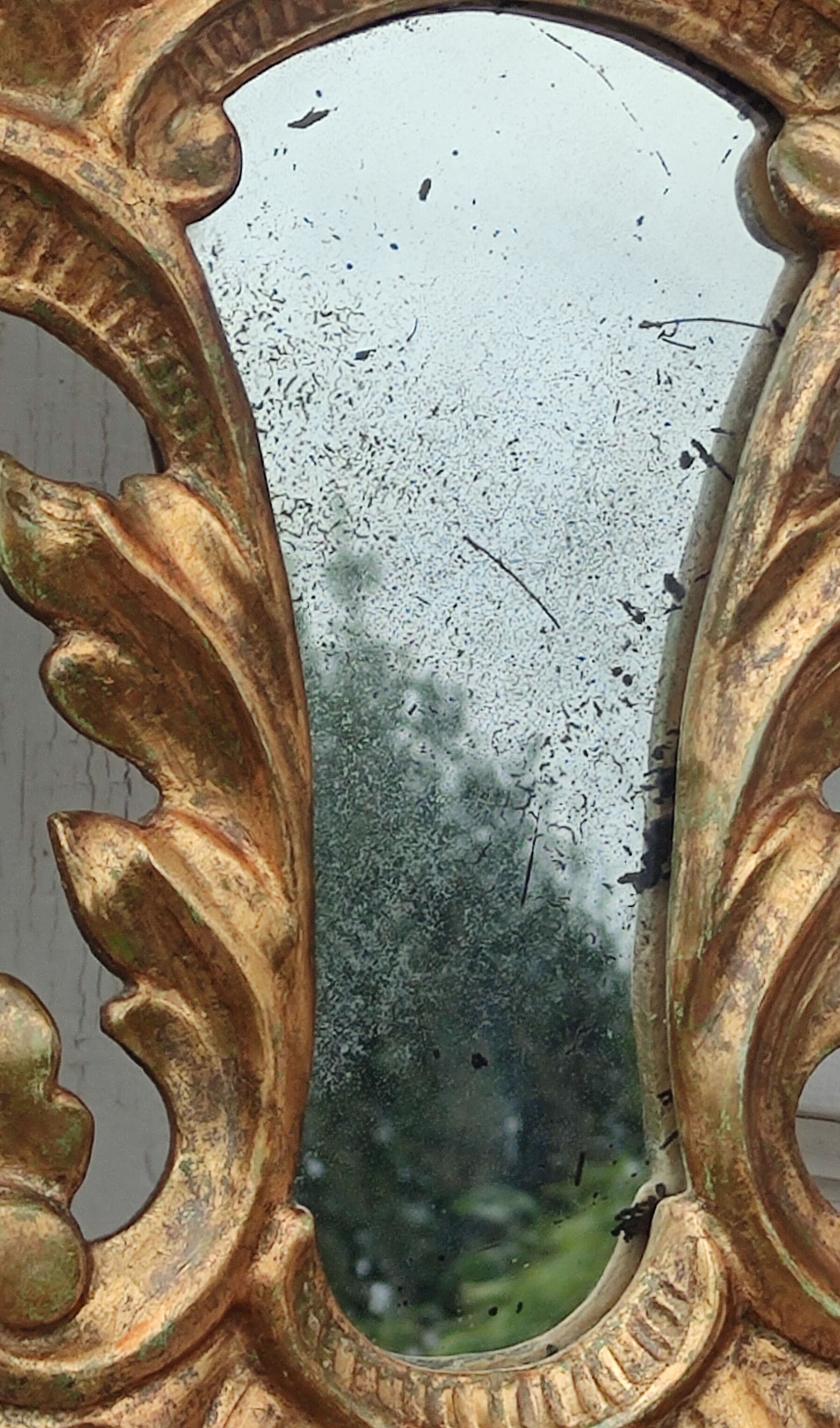 Old gilded mirror original Louis XV style