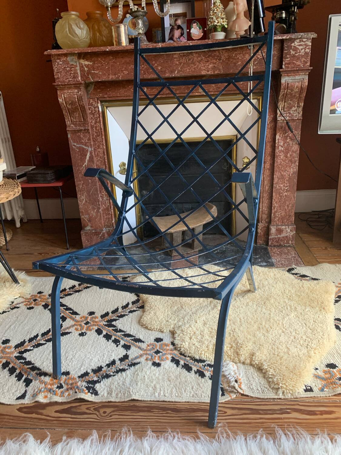 Metal armchair
