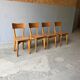 Set de 4 chaises bois Luterma