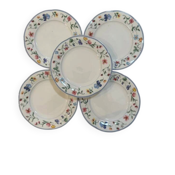 Assiettes desserts vintage