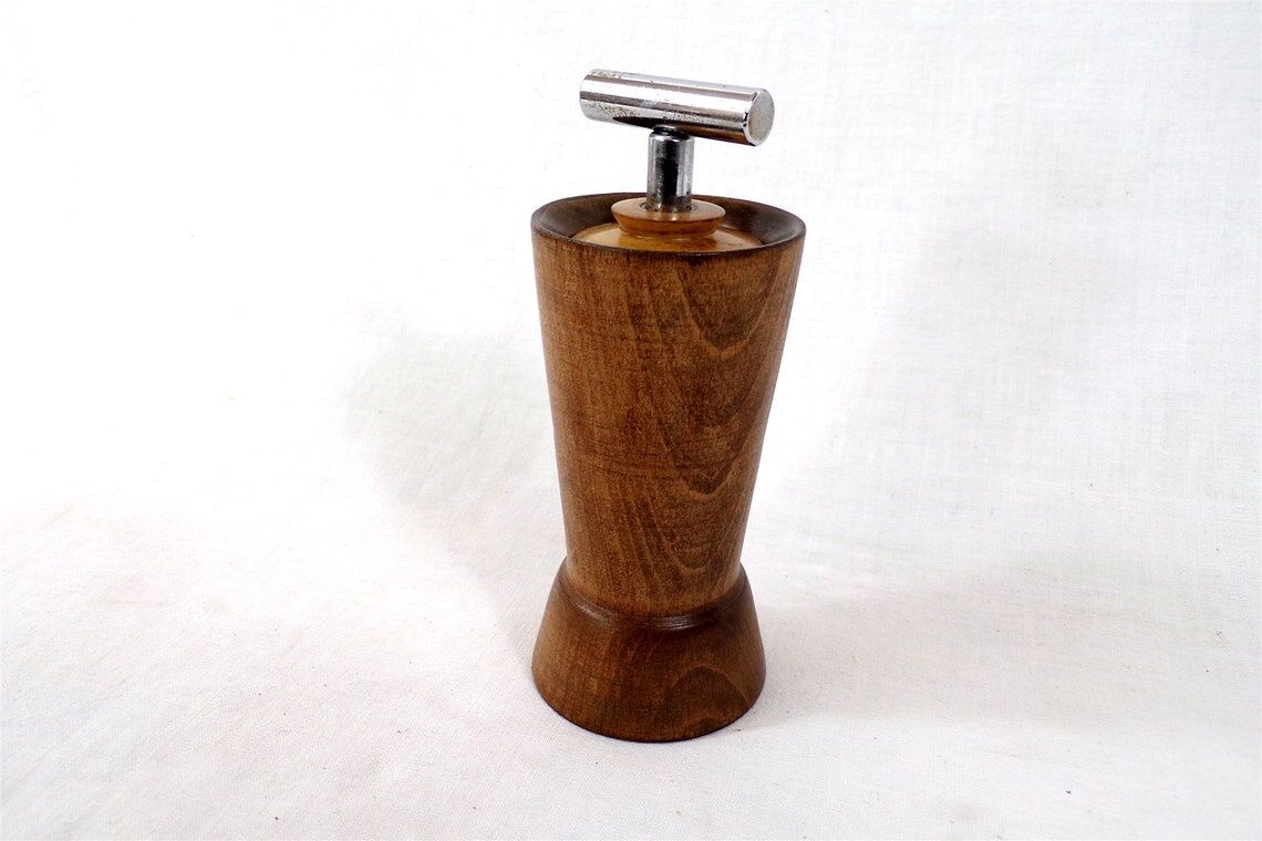 Vintage wooden pepper mill marlux brand made in France