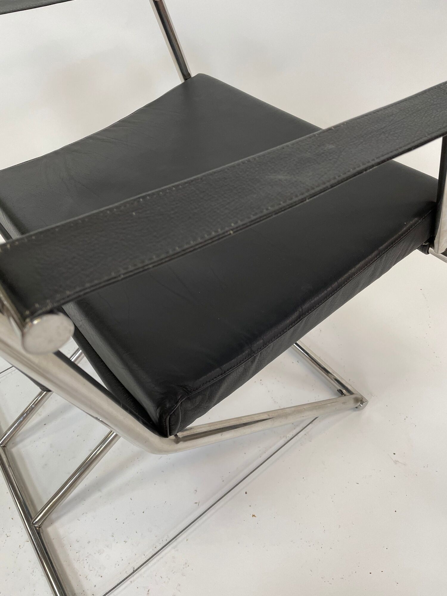 Vintage Sleek Modern Euroka Folding Campaign Lounge Chair by Mark Singer for Melamede