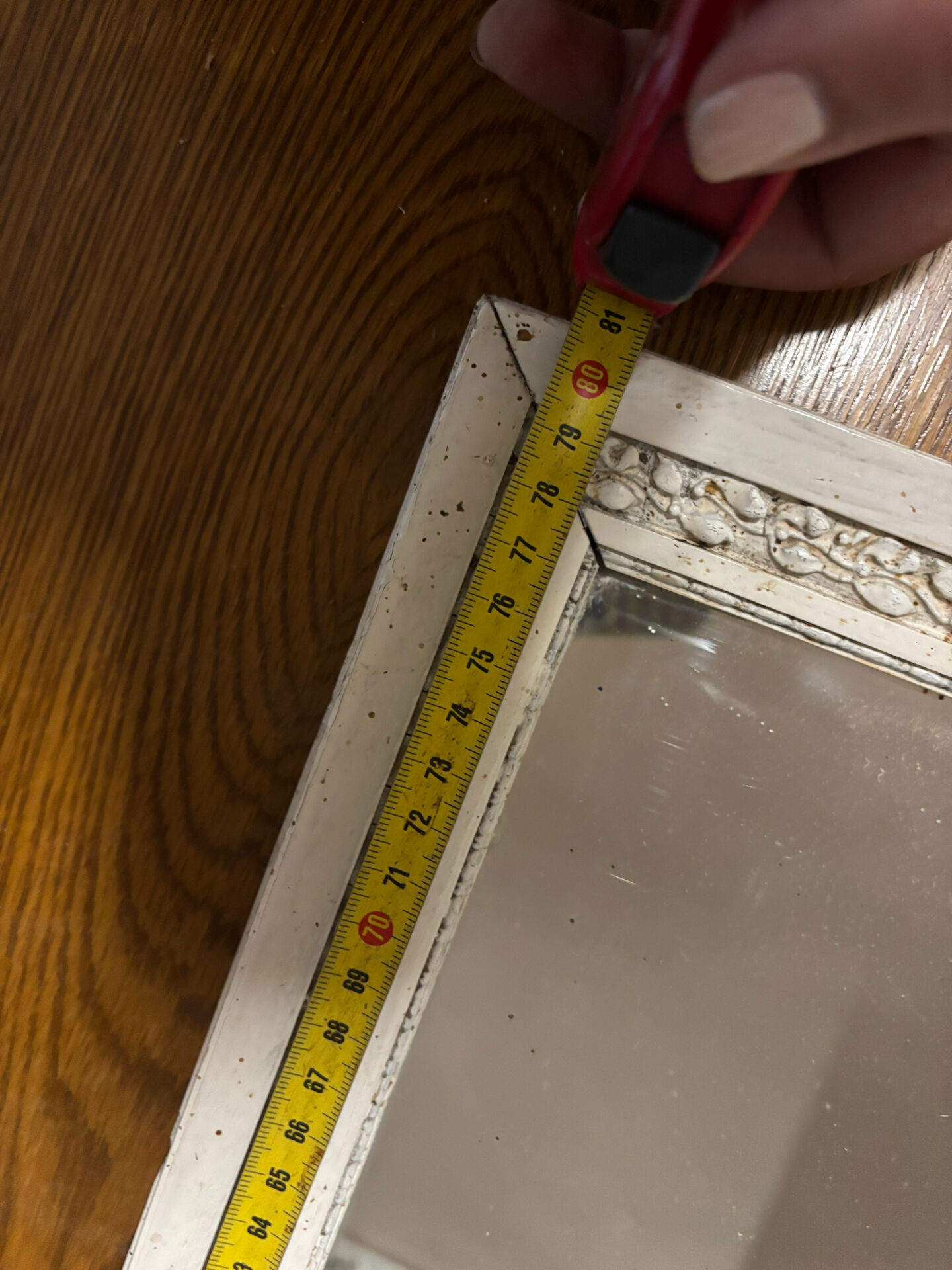 Miroir ancien moulure en bois