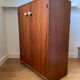 60's wooden shoe cabinet