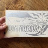 Small communion advertising sign - old, vintage