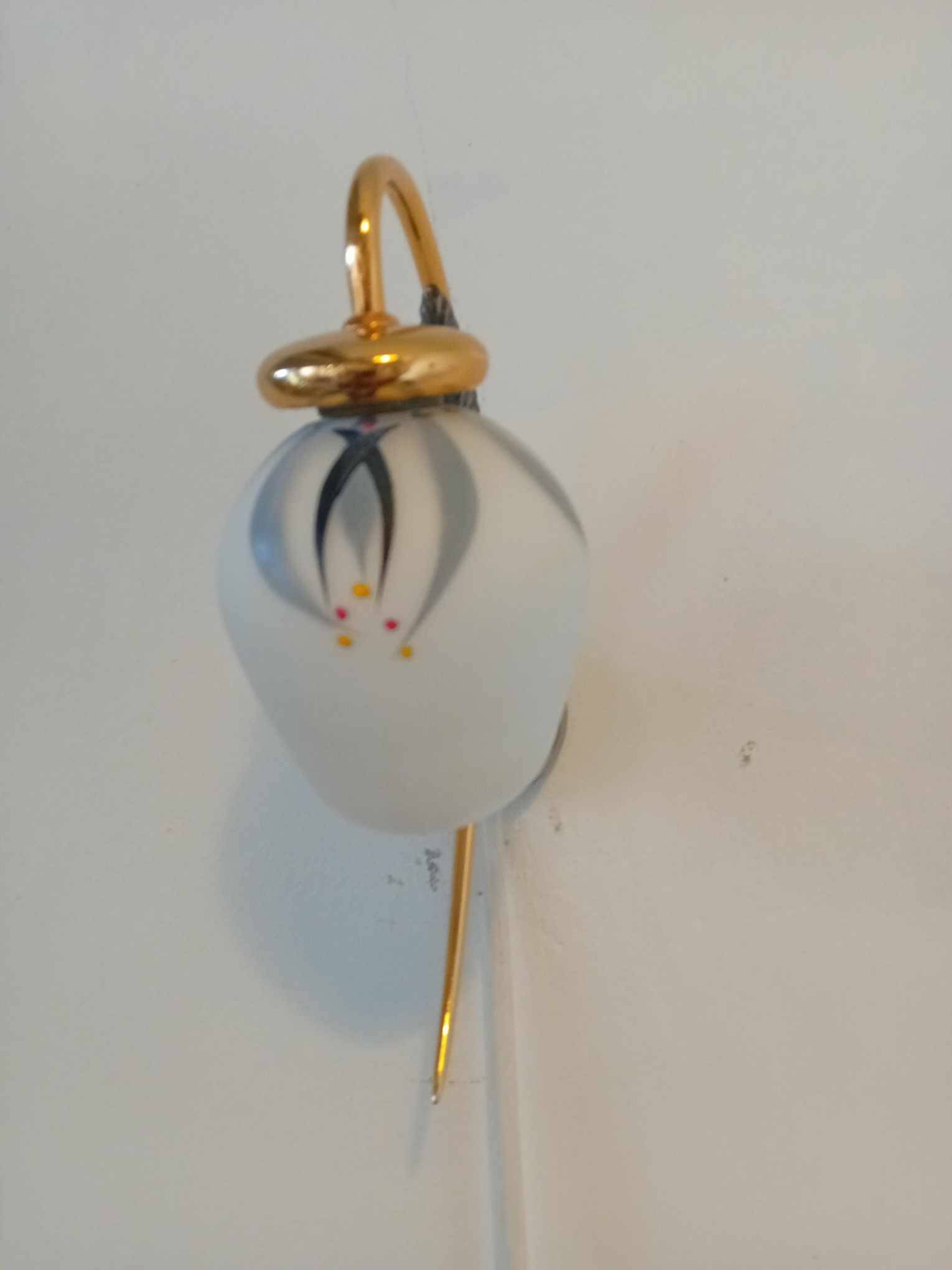 Pair of 50s/60s golden wall lights