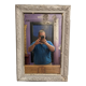 Mirror XIXth gray shabby 77 x 53 cm