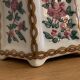 20th century polychrome porcelain inkwell floral decoration