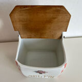 Porcelain box for salt