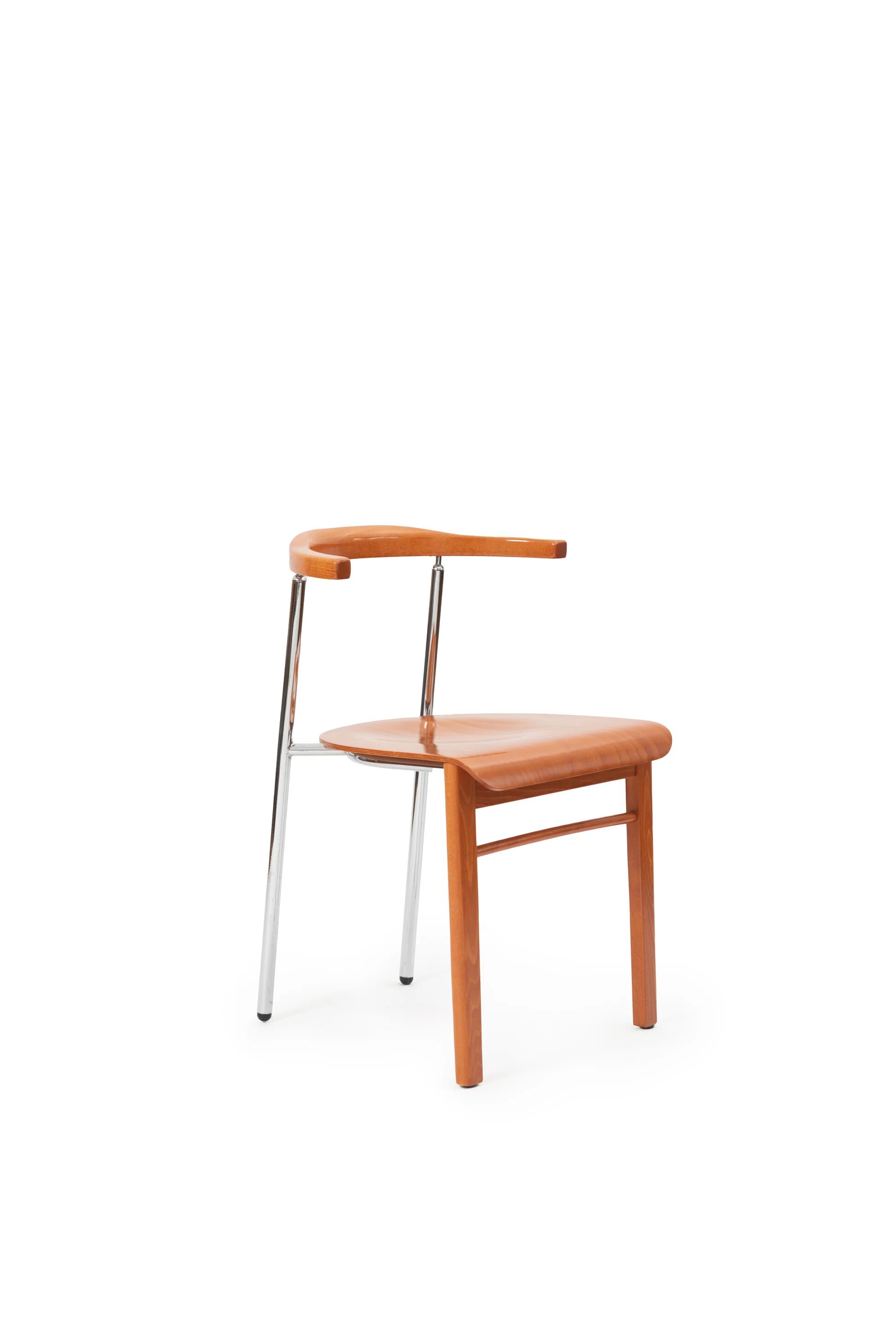 Set of 6 Italian cherry wood chairs