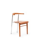 Set of 6 Italian cherry wood chairs