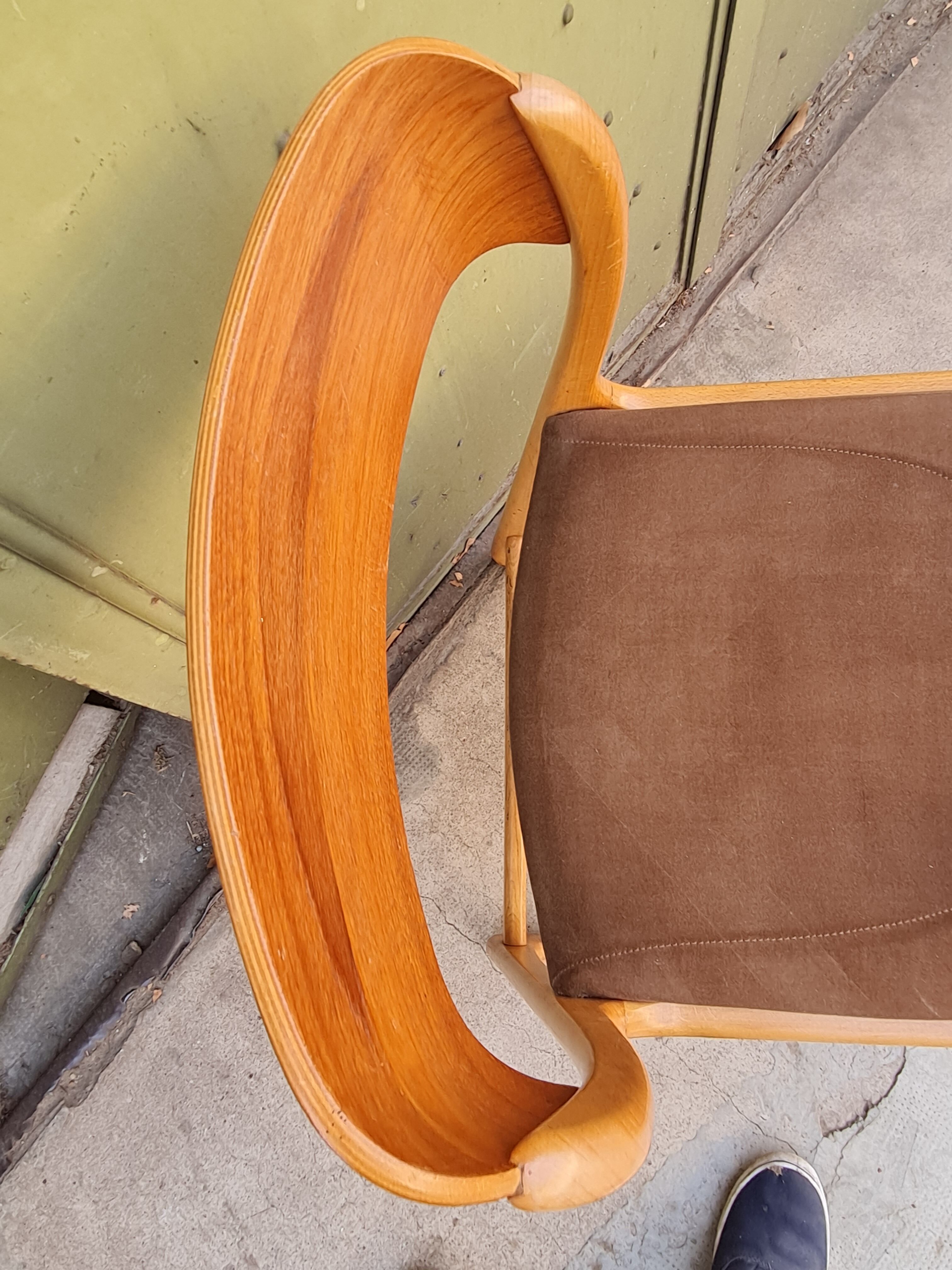 6 chaises traineau Baumann