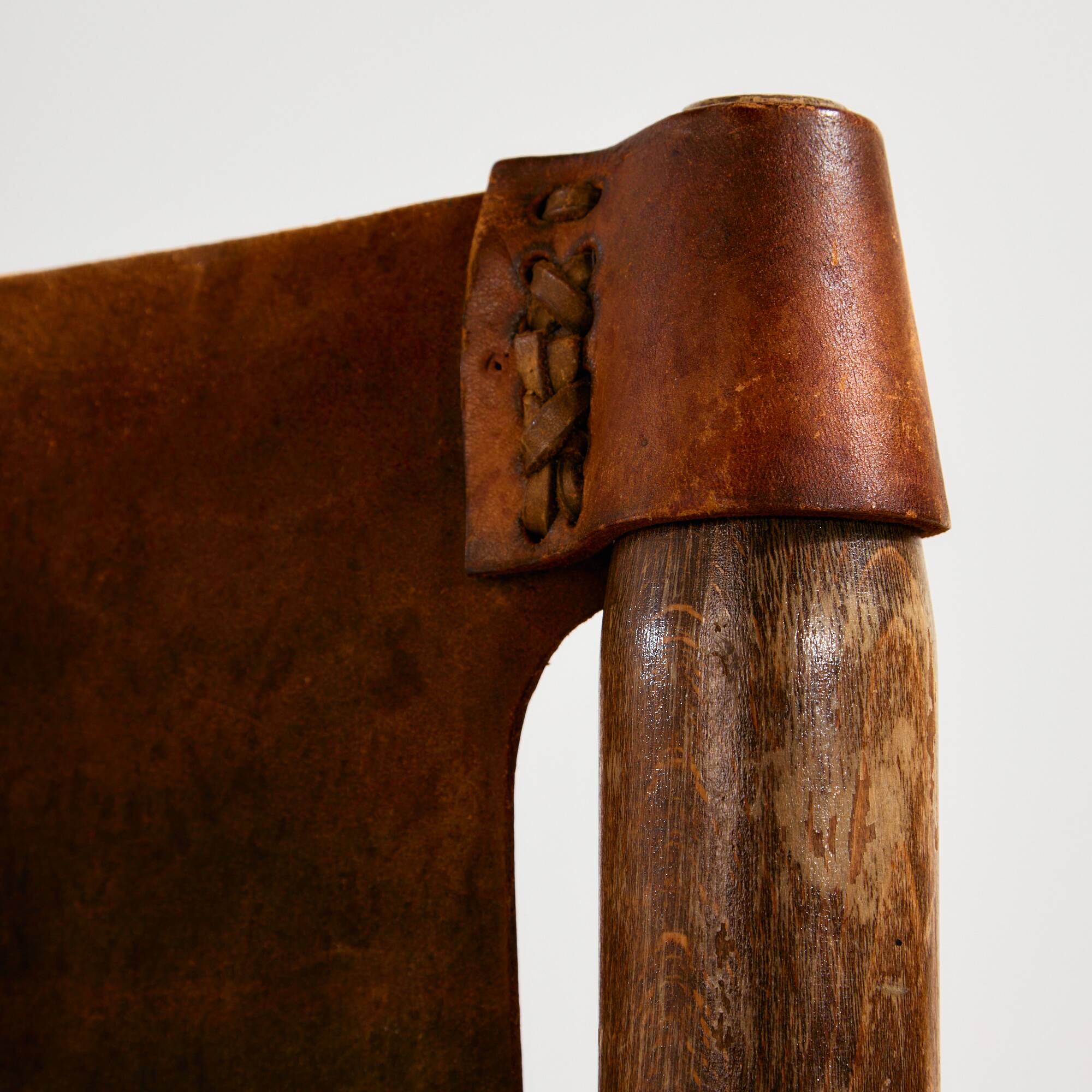 Hungarian calf leather lounge chair