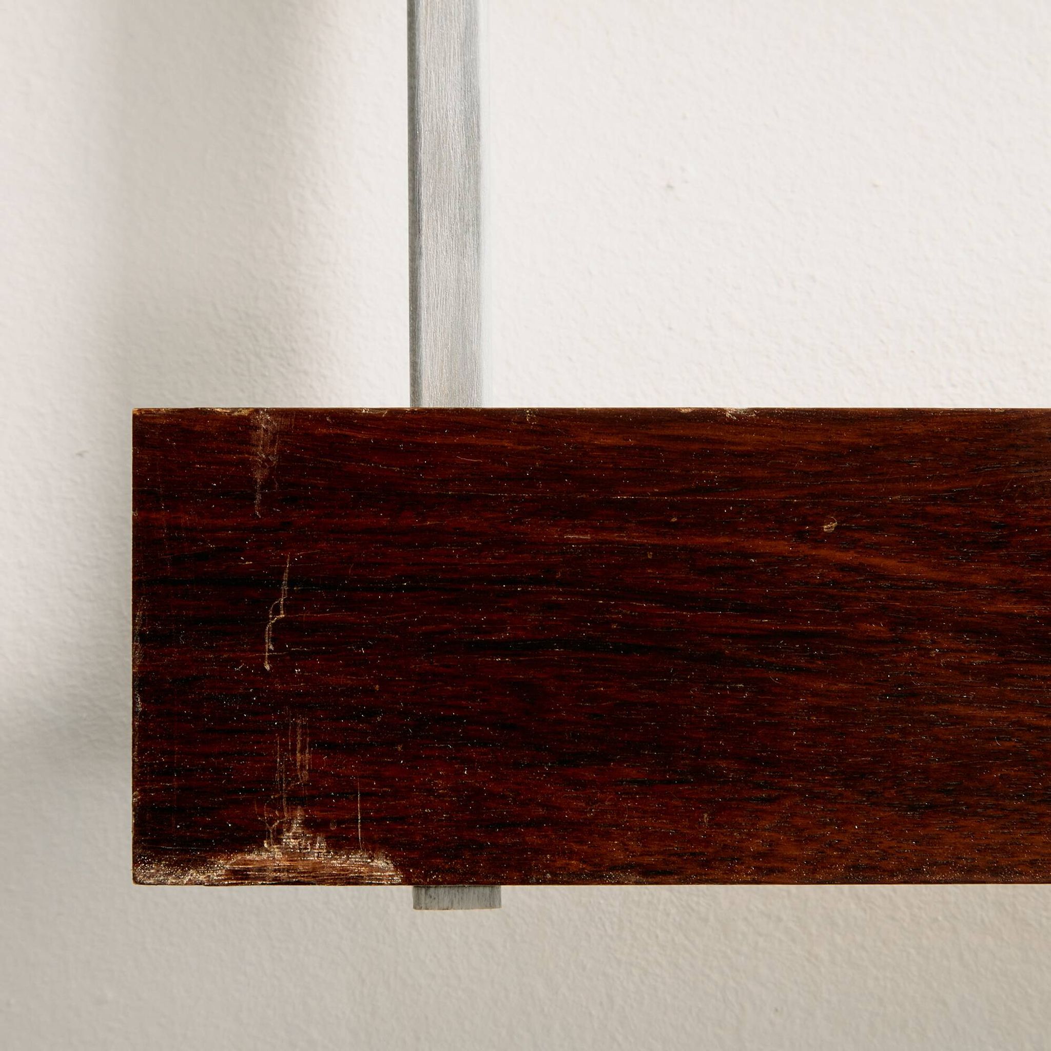 Portemanteau en palissandre et métal