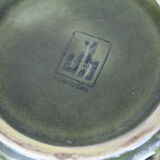 Set of 3 mugs in green ceramic