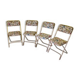 Vintage French Lafuma Chantazur Folding Chairs, from the 1960s.