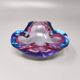 1960s Gorgeous Blue and Pink Ashtray or Catchall By Flavio Poli for Seguso