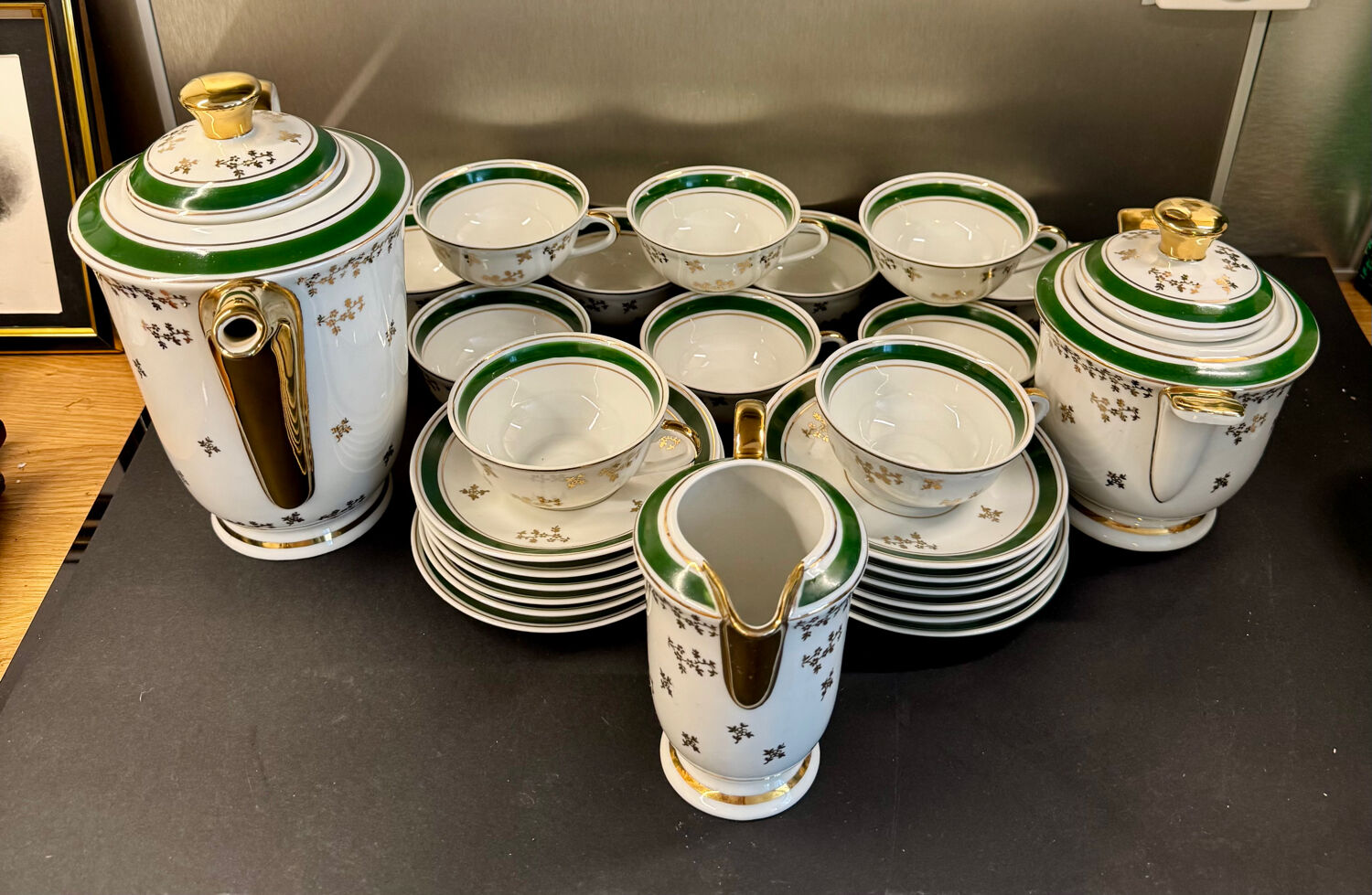 Limoges porcelain coffee service – Luf brand