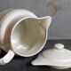 Covered pitcher in porcelain fire of Grigny XIXth stamped P.Precious