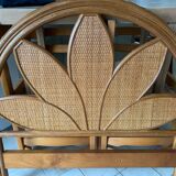 Single rattan headboard
