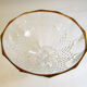 Thick glass stand bowl