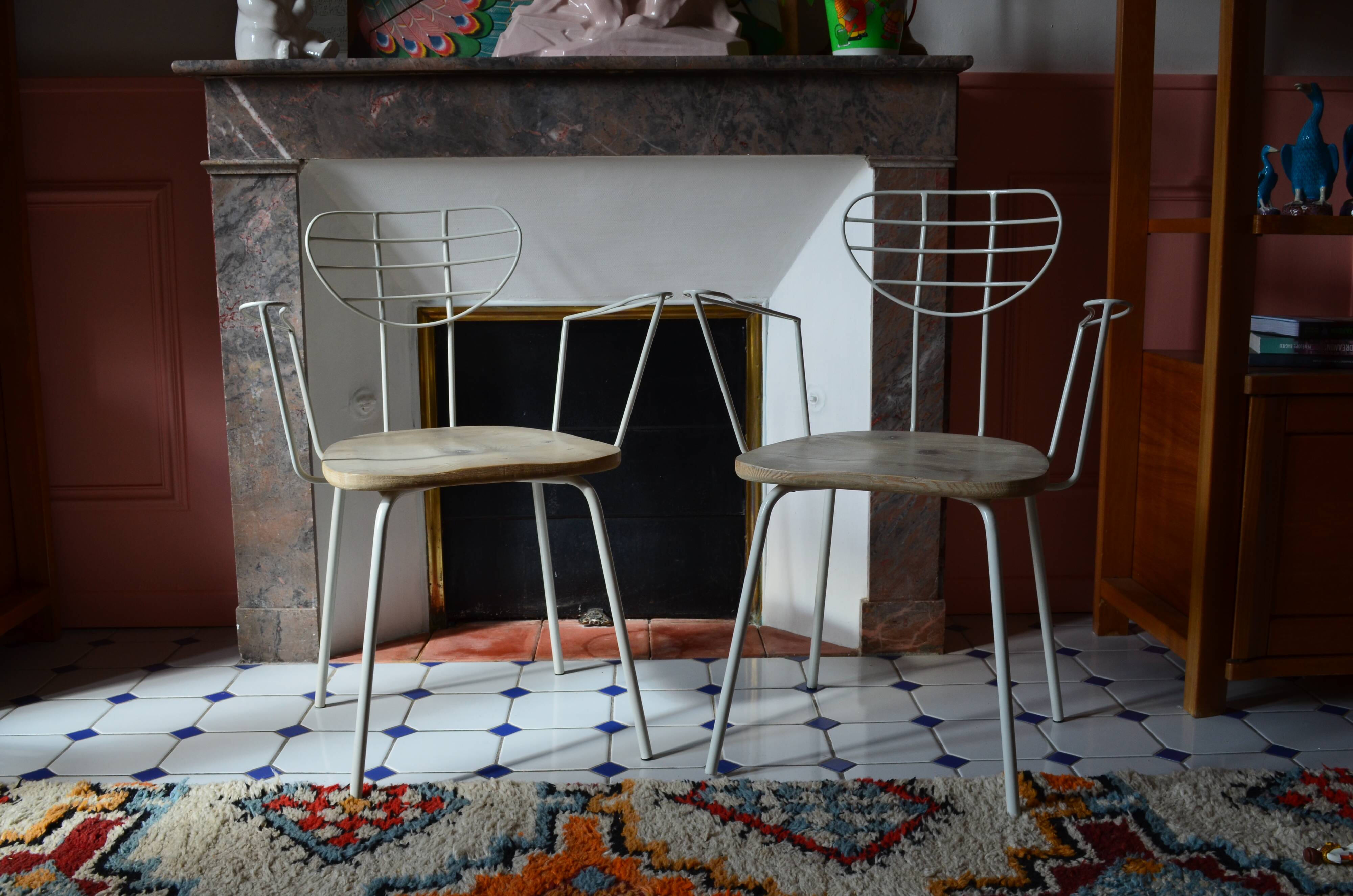 Duo de chaises "Radar" par Willy Van Der Meeren
