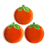 Lot de 3 assiettes « clémentines »