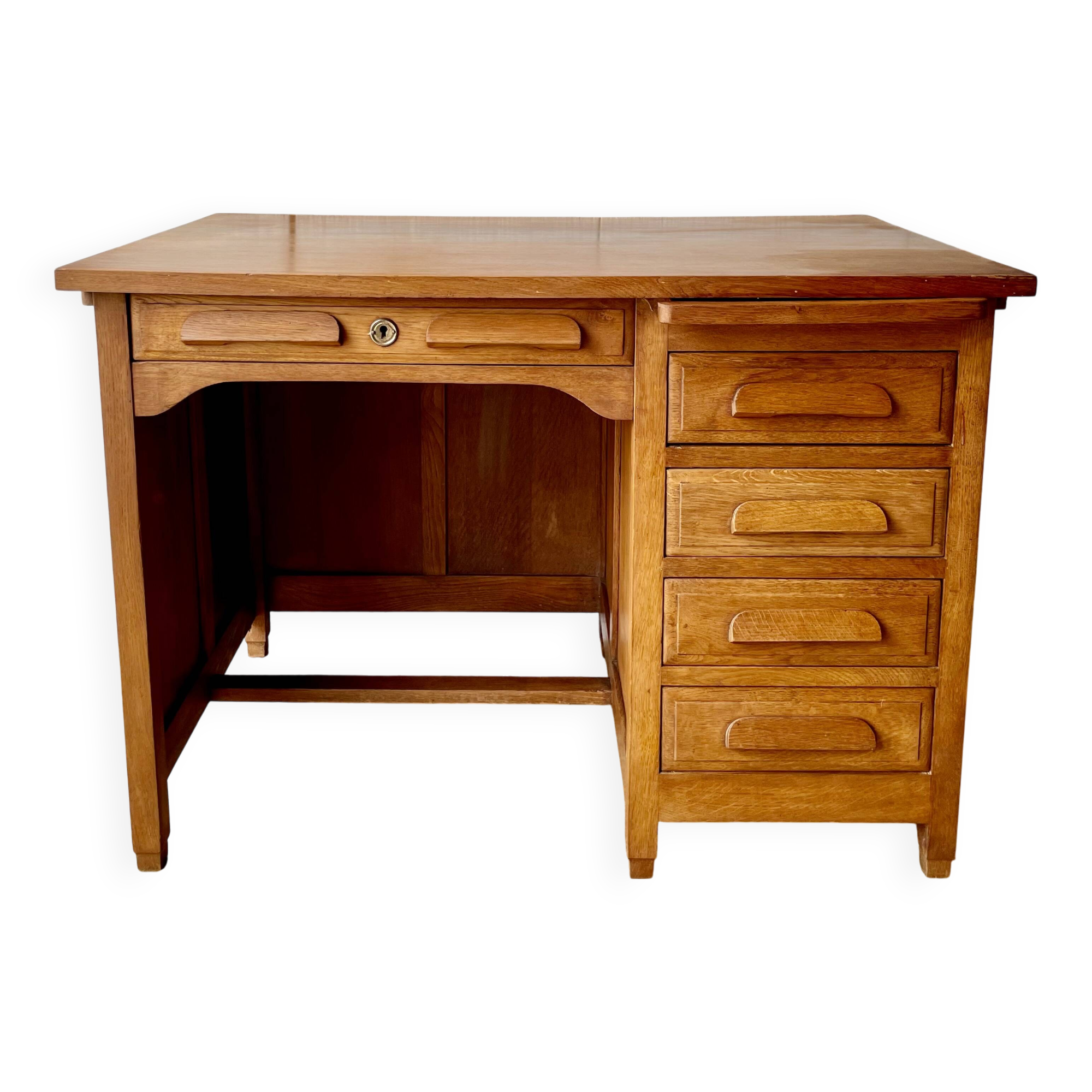 1950s oak desk