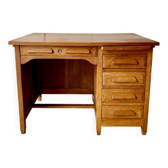 1950s oak desk