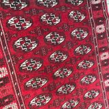 Vintage Bukhara 102 X 130 afghan turkmen carpet