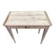 Renovated Parisian desk in raw solid wood 1950 - 80x45cm