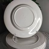 Assiettes plates vintage en porcelaine