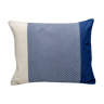 Large bright blue cushion