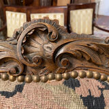 Louis XV style walnut armchair